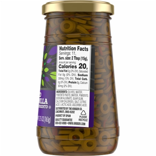Kroger® Sliced Manzanilla Olives With Pimiento Perspective: right
