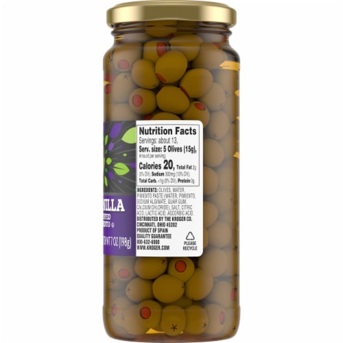 Kroger® Pimiento Stuffed Manzanilla Green Olives Perspective: right