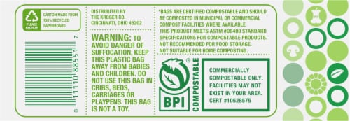 Simple Truth™ Small 2.6 Gallon Compostable Kitchen Trash Bags, 25 ct -  Baker's