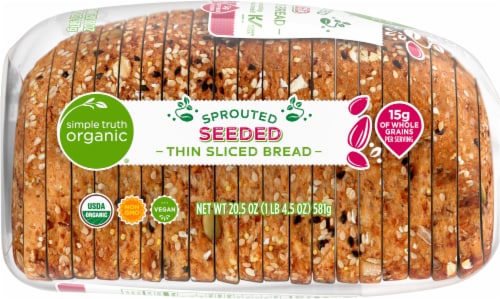 Simple Truth Organic™ Sprouted Seeded Thin Sliced Bread Perspective: right