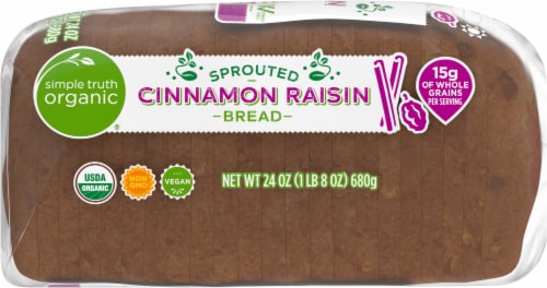 Simple Truth Organic® Sprouted Cinnamon Raisin Bread Perspective: right