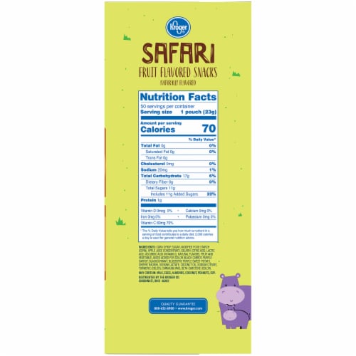 Kroger® Safari Animals Fruit Snacks, 50 ct / 0.8 oz Kroger
