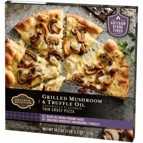 Private Selection® Grilled Mushroom & Truffle Oil Thin Crust Frozen Pizza Perspective: right