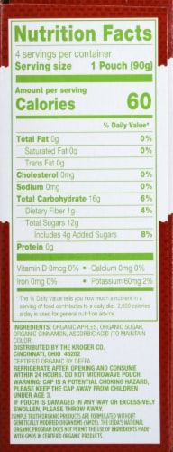 Simple Truth Organic® Cinnamon Applesauce Pouches Perspective: right