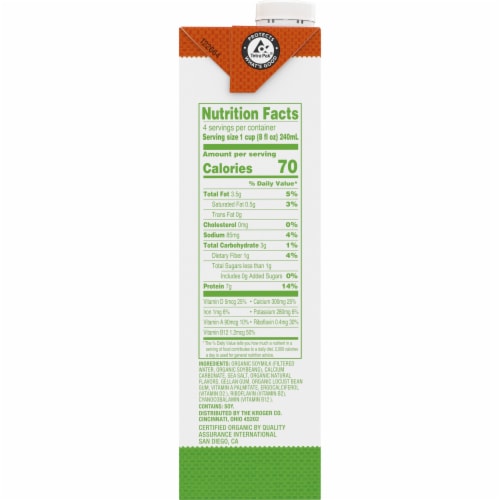 Simple Truth Organic™ Unsweetened Soymilk Perspective: right
