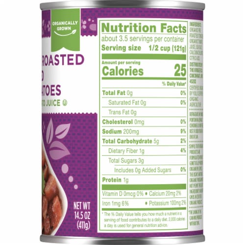 Simple Truth Organic® Fire Roasted Diced Tomatoes Perspective: right