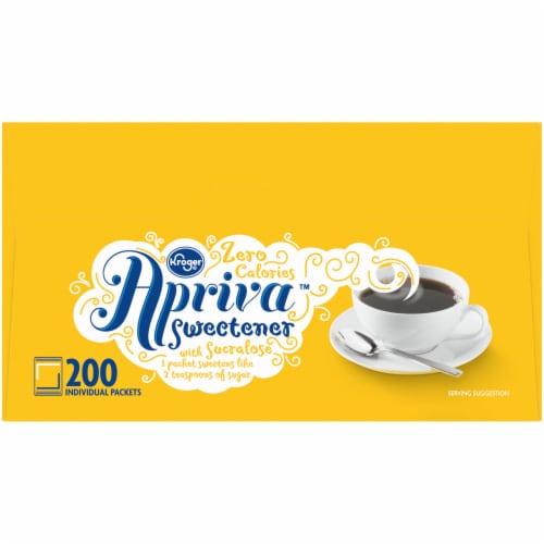 Kroger® Apriva Zero Calorie Gluten Free Sweetener with Sucralose Packets Perspective: right