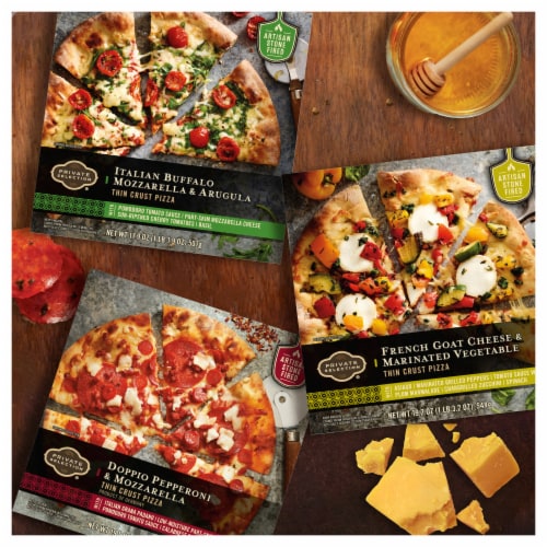 Private Selection® Italian Buffalo Mozzarella & Arugula Thin Crust Frozen Pizza Perspective: right