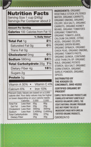 Simple Truth Organic™ Kale Quinoa Minestrone Soup Perspective: right