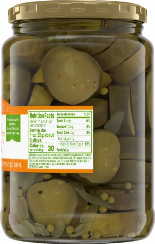 Simple Truth Organic™ Bread & Butter Pickles Chips Perspective: right