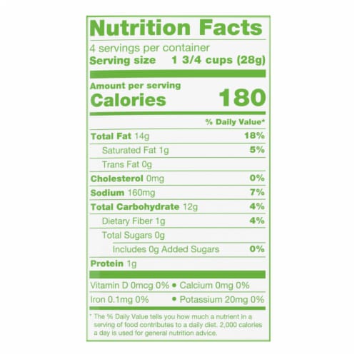 Simple Truth Organic® Sea Salt & Butter Baked Puffs Chips Perspective: right