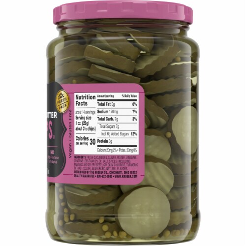 Kroger Bread Butter Pickle Chips 24 Fl Oz King Soopers
