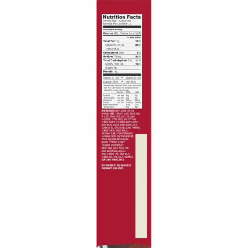 Kroger® Meat Lasagna Party Size Frozen Meal Perspective: right