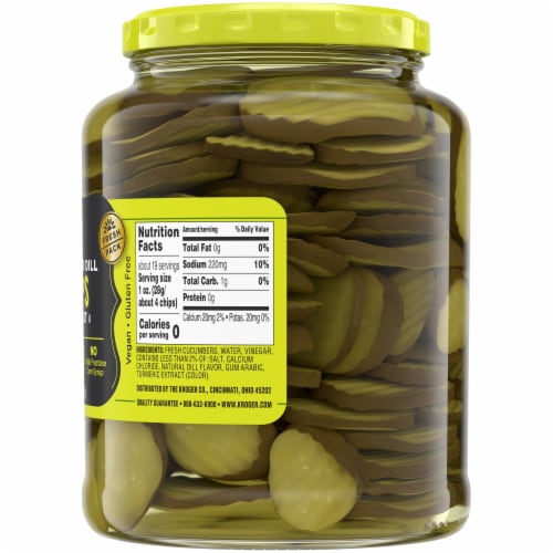 Kroger® Oval Cut Hamburger Dill Chips Perspective: right