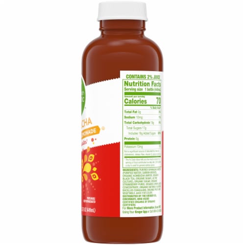 Simple Truth Organic™ Strawberry Lemonade Kombucha Perspective: right