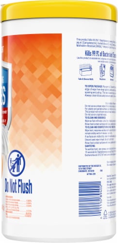Kroger® Disinfecting Wipes Orange Scent Perspective: right
