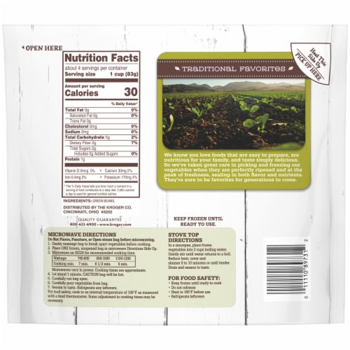 Kroger® Traditional Favorites Frozen French Style Green Beans Perspective: right