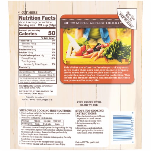 Kroger® Meal-Ready Sides Frozen Mixed Vegetables Perspective: right