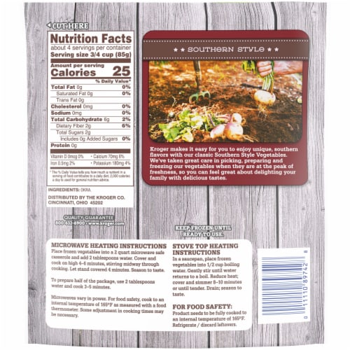 Kroger® Frozen Southern Style Cut Okra Perspective: right