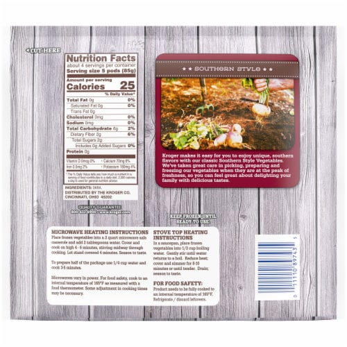 Kroger® Southern Style Frozen Okra Whole Perspective: right