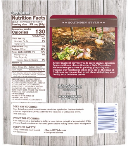 Kroger® Southern Style Breaded Cut Frozen Okra Perspective: right