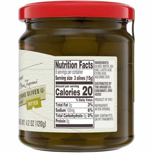 HemisFares™ Green Castelvetrano Olives (Pitted) Perspective: right