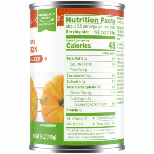 Simple Truth Organic® Solid Packed 100% Pure Pumpkin Perspective: right