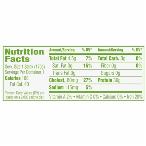 Simple Truth™ Natural Bison Tenderloin Steak Perspective: right