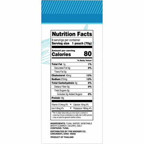 Kroger® Light Tuna Pouch Perspective: right