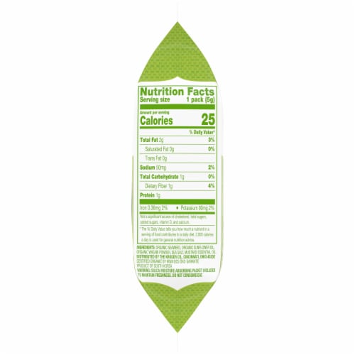 Simple Truth Organic® Wasabi Roasted Seaweed Snack Perspective: right