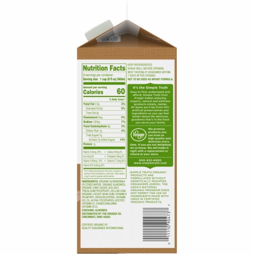 Simple Truth Organic™ Almond Milk Perspective: right