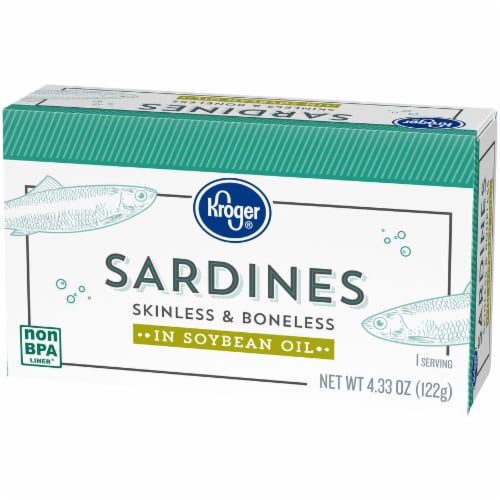 Kroger® Skinless & Boneless Sardines in Soybean Oil Perspective: right