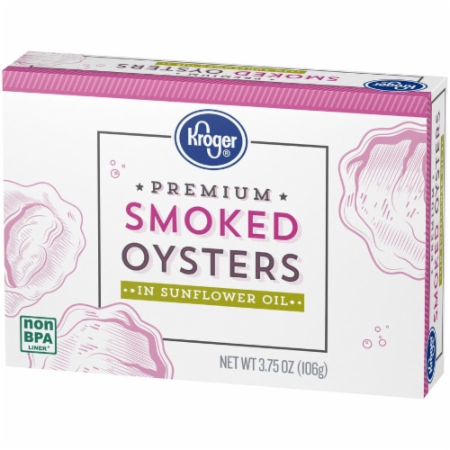 Kroger® Premium Smoked Oysters in Sunflower Oil Perspective: right
