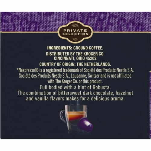 Private Selection® Coffee Pods for Nespresso® Original Machines Espresso Forte Dark Roast Perspective: right