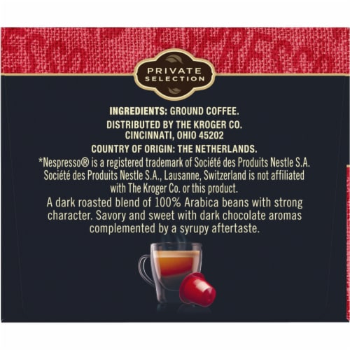 Private Selection™ Coffee Pods for Nespresso® Machines Lungo Forte Espresso Dark Roast Perspective: right