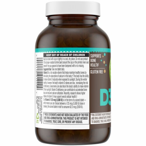 Simple Truth® Vitamin D3 Tablets 5000IU 60 Count Perspective: right