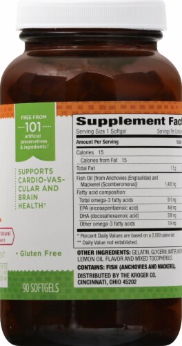 Simple Truth™ High Potency Fish Oil Softgels 448mg Perspective: right