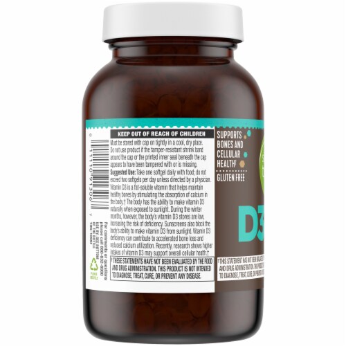 Simple Truth® Vitamin D3 Softgels 1000 IU Perspective: right