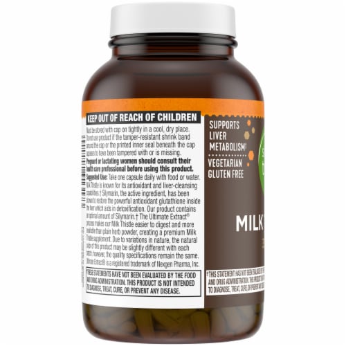 Simple Truth® Milk Thistle Capsules 350mg Perspective: right