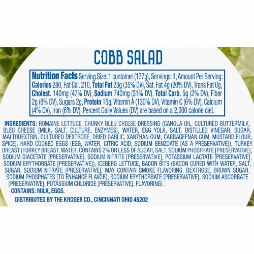 Kroger® Cobb Salad Kit for One Perspective: right