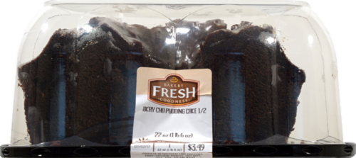 Bakery Fresh Goodness Chocolate Pudding Cake Half Perspective: right