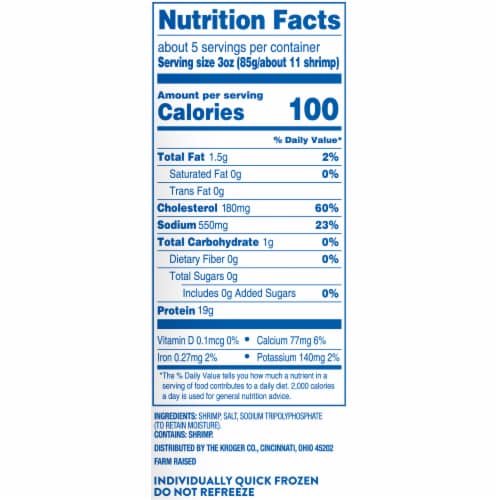 Kroger® Medium Shrimp Cooked Peeled & Deveined Tail On Perspective: right