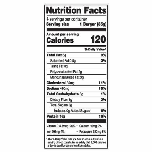 Kroger® Wild Caught Alaskan Salmon Burgers Frozen Perspective: right