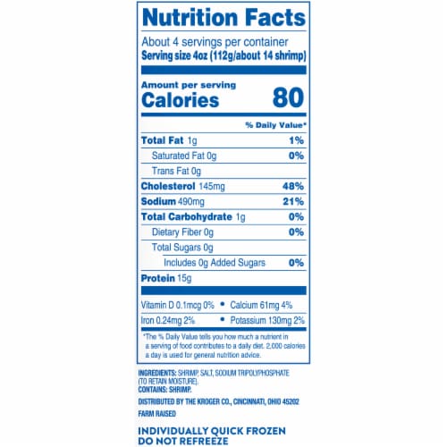 Kroger® Medium Raw Shrimp Shell-On Perspective: right