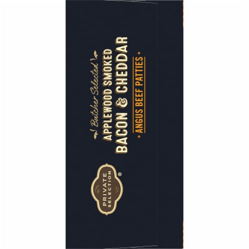 Private Selection® Applewood Smoked Bacon & Cheddar Angus Beef Patties Perspective: right