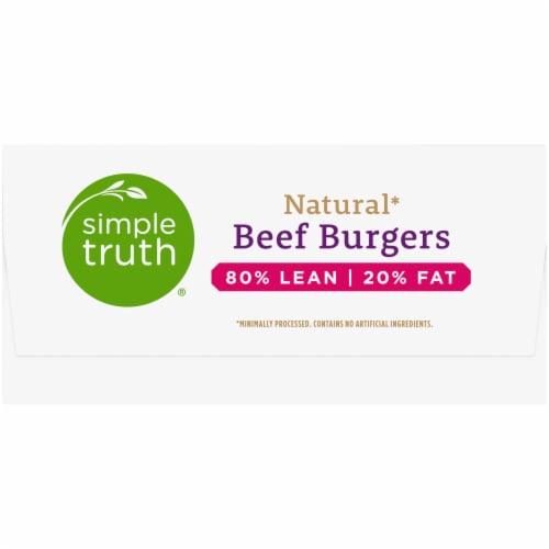 Simple Truth® Natural Beef Burgers Perspective: right