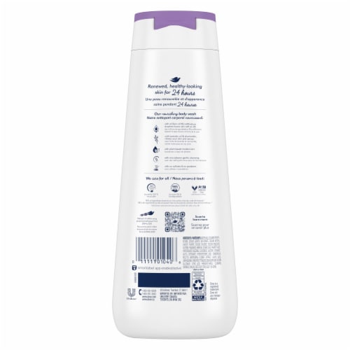 Dove Body Wash for 24hr Lotion-Soft Skin Relax Lavender Oil & Chamomile Moisturizing Skin Cleanser Perspective: right
