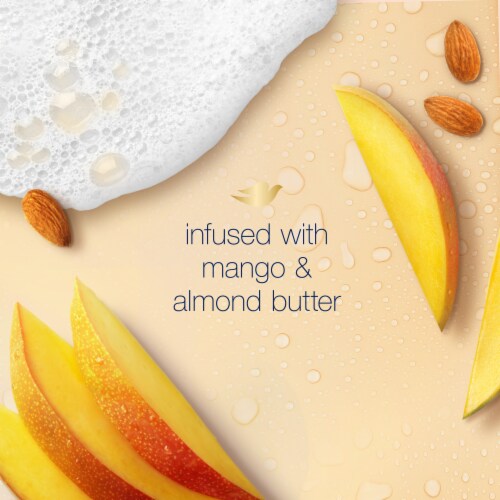 Dove Glowing Care Mango & Almond Foaming Bath Salts Perspective: right