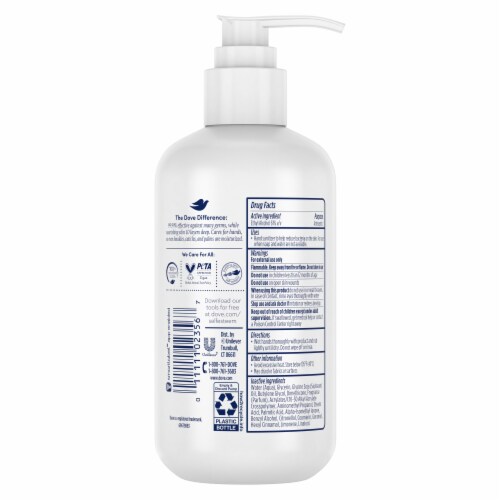 Dove Advanced Care Smooth Skin Deep Moisture Hand Sanitizer Perspective: right