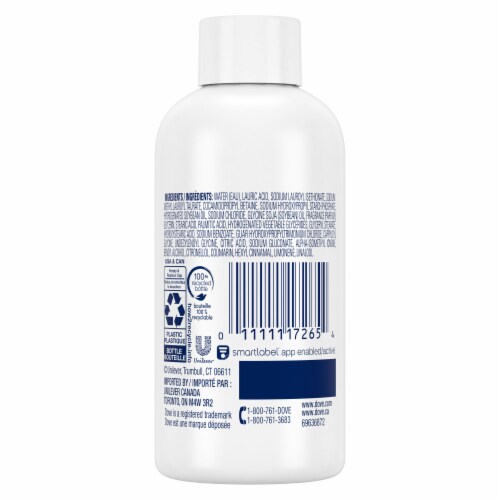 Dove Deep Moisture Body Wash, Travel Size Perspective: right